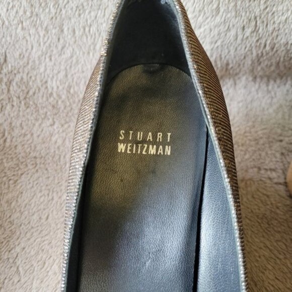 Stuart Weitzman Anna open toe cork wedges Pryrite Nocturn size 9​ - Picture 8 of 13